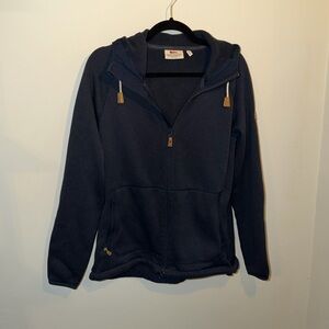 Fjallraven Ovik Fleece Hoodie Navy